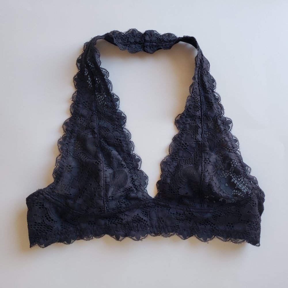 Galloon Lace Halter Bra No Padding FP Intimates